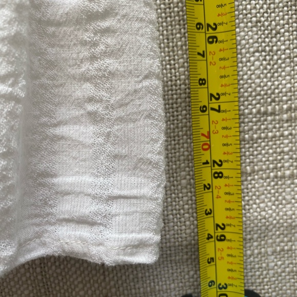 Saturday Sunday Anthropologie White Cotton Summer Beachy Midi  Skirt- Sz-S - Picture 11 of 13